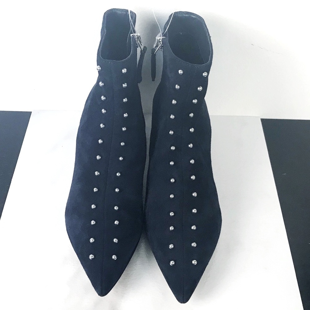 Nine West Navy Blue Ankle Boots with Studs